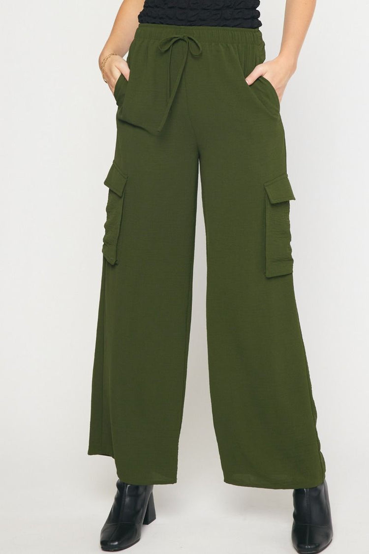 Olive Cargo Party Pants | JQ Clothing Co.