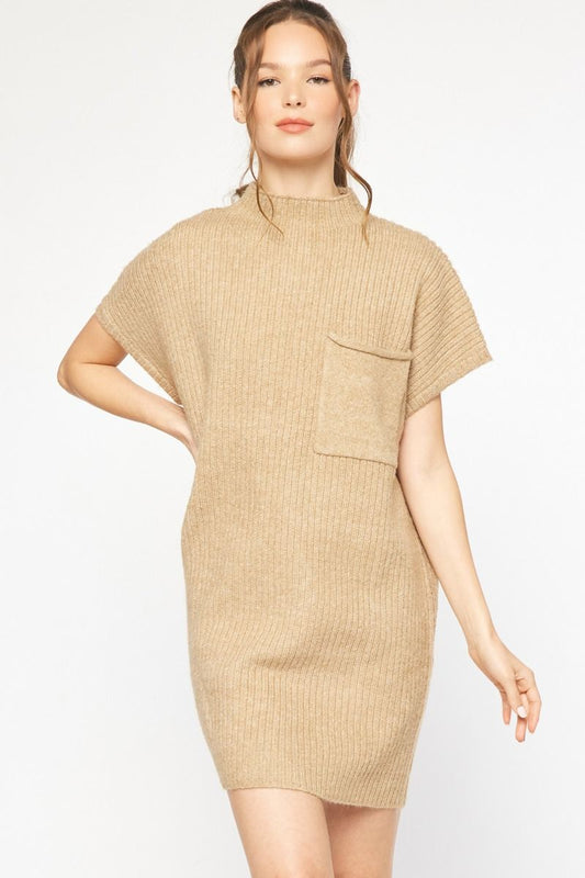 Mock Neck Mini Sweater Dress | JQ Clothing Co.
