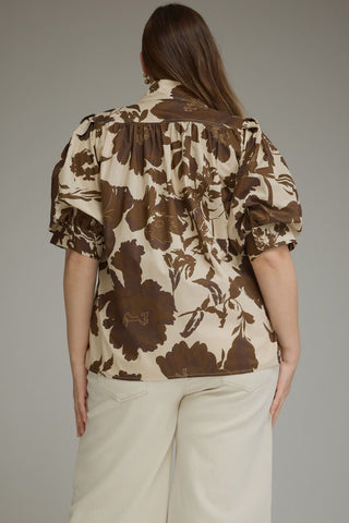 Curvy Woodland Bloom Blouse