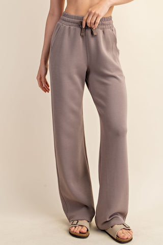 Curvy Modal Poly Span Scuba Straight Pant