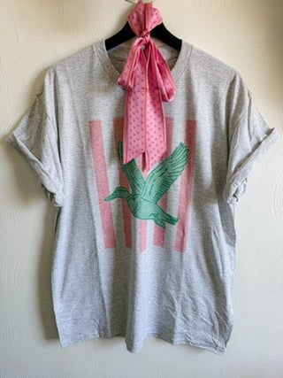 Preppy Stripe Duck Graphic Tee