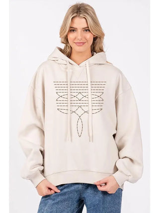 L/S Cowboy Boot Stitch Sweatshirt