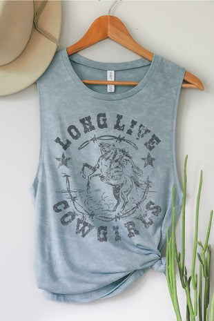 Long Live Cowgirls Graphic Tank Top | JQ Clothing Co.