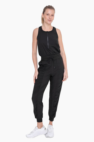 Half Zip Active Jumpsuit