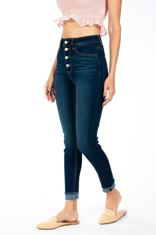 KanCan Dark High Rise Skinny Ankle Jeans | JQ Clothing Co.