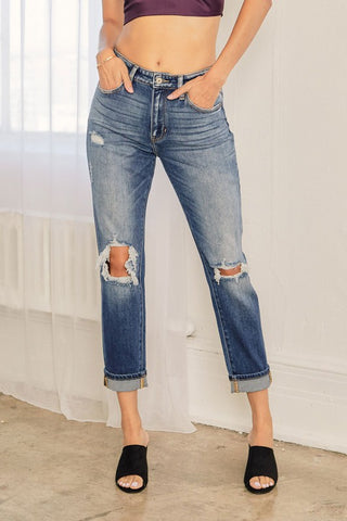 Kancan Alayna High Rise Mom Jean | JQ Clothing Co.