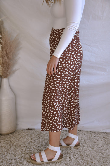 Brown Beauty Spotted Skirt | JQ Clothing Co.
