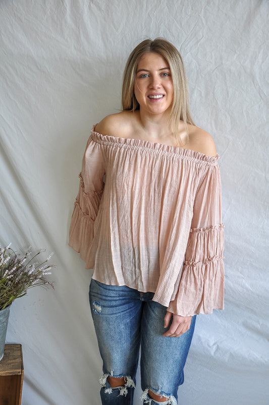 Brush It Off Nude Blush Top | JQ Clothing Co.