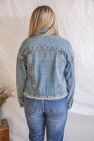 Chunky Stud Denim Jacket | JQ Clothing Co.