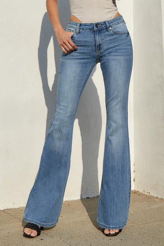 Kancan Cora Mid Rise Flare Jean | JQ Clothing Co.