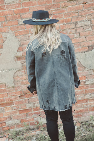 Dark Distressed Black Jacket | JQ Clothing Co.