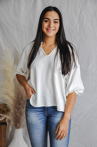 Whimsical White Blouse | JQ Clothing Co.