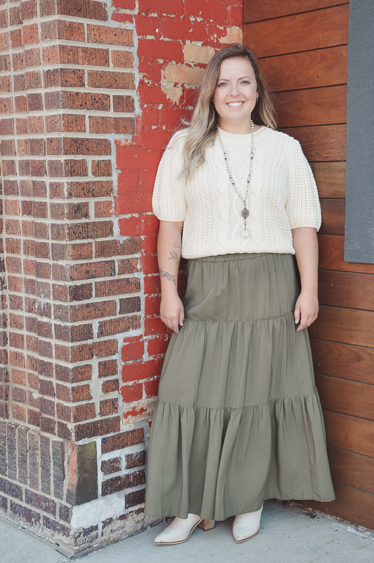 Fall For You Tiered Maxi Skirt | JQ Clothing Co.