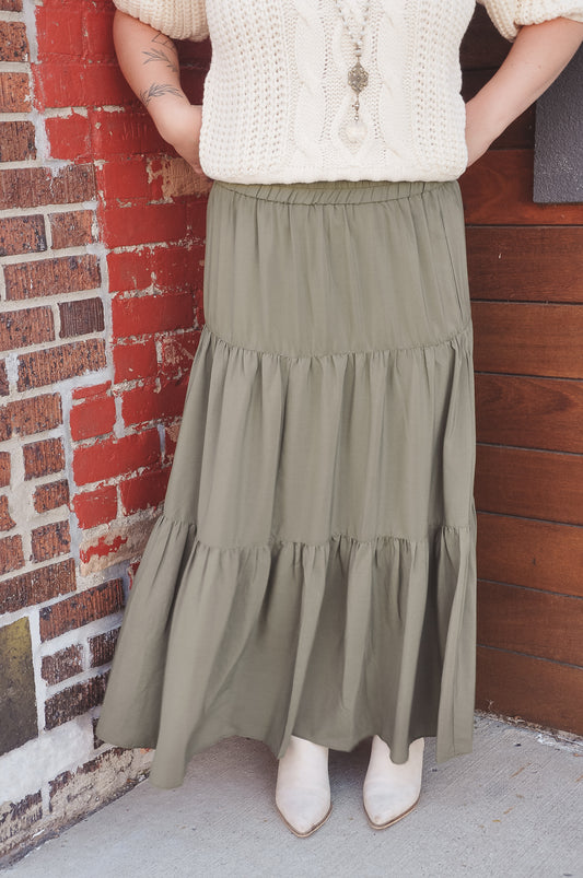 Fall For You Tiered Maxi Skirt | JQ Clothing Co.