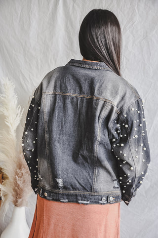 Pretty As A Pearl Denim Jacket | JQ Clothing Co.