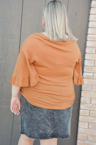 Caramel Dreams Curvy Blouse | JQ Clothing Co.