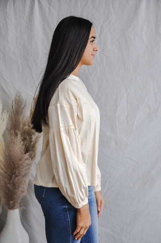 Cute Cream Natural Top | JQ Clothing Co.