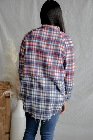 Two-Tone Plaid Top | JQ Clothing Co.