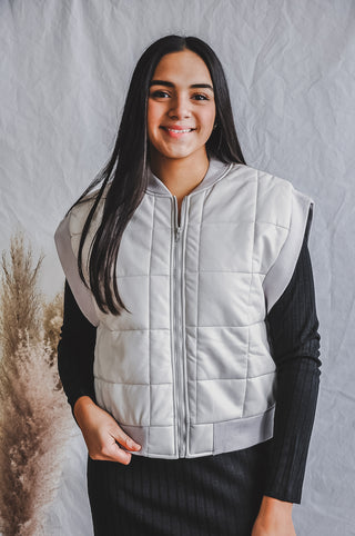 Leather Lover Puff Vest | JQ Clothing Co.