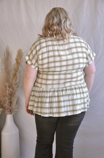 Checked Out Curvy Top | JQ Clothing Co.