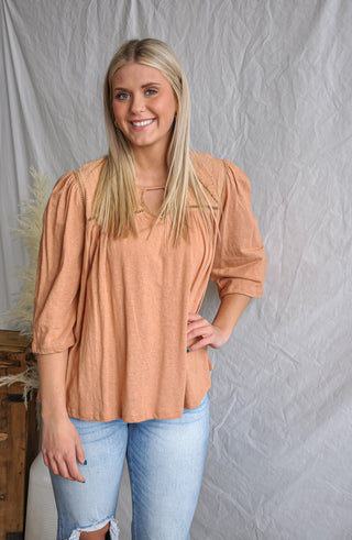 Rusty Dusty Half Sleeve Top | JQ Clothing Co.