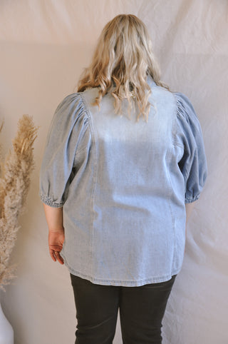 Dare You Denim Blouse | JQ Clothing Co.