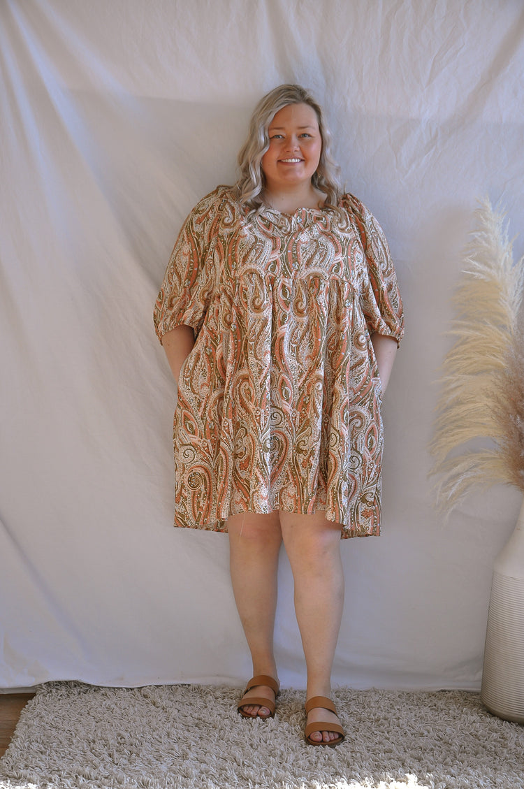 Sassy Salmon Curvy Dress | JQ Clothing Co.