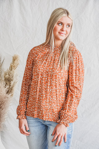 Pretty Floral Long Sleeve Blouse | JQ Clothing Co.