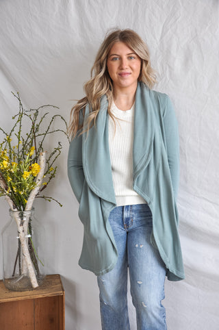 Drapey Front Fleece Cardigan | JQ Clothing Co.