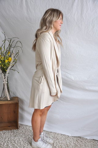 Drapey Front Fleece Cardigan | JQ Clothing Co.