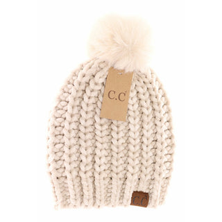 Chenille Knit Pom Beanie | JQ Clothing Co.