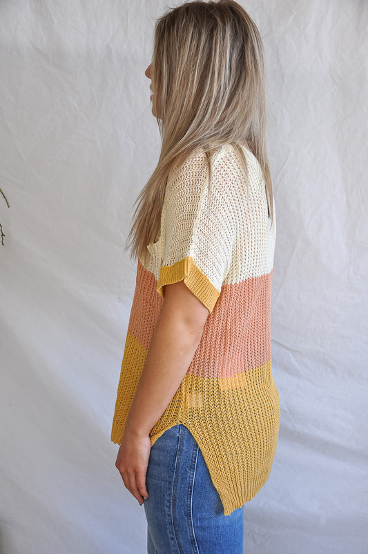Horizontal Colorblock Knit Top | JQ Clothing Co.