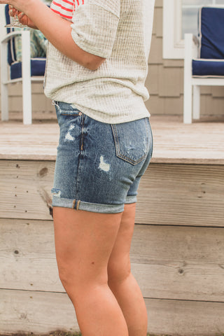 Kancan Kennedy High Rise Boyfriend Short | JQ Clothing Co.