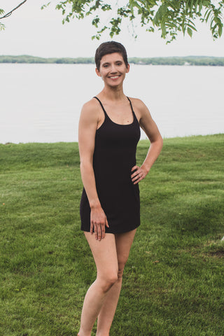 The Everyday Black Strappy Active Dress | JQ Clothing Co.