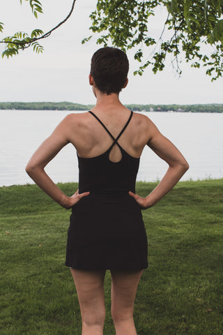 The Everyday Black Strappy Active Dress | JQ Clothing Co.