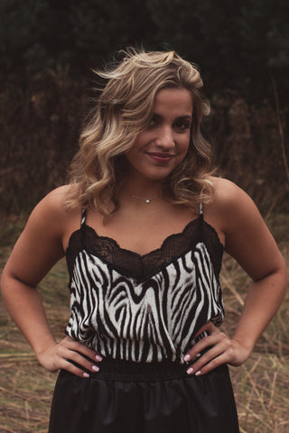 Zippy Zebra Cami Tank | JQ Clothing Co.