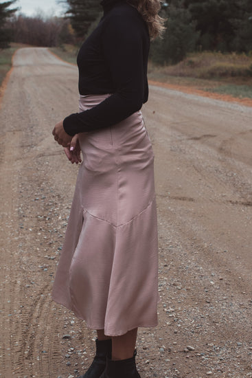Satin Staple Midi Skirt | JQ Clothing Co.