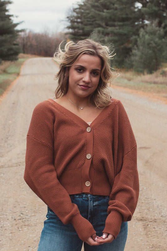 Red Clay Knit Sweater | JQ Clothing Co.