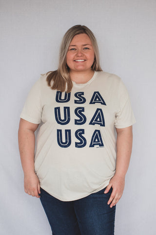 USA Repeating Tee | JQ Clothing Co.