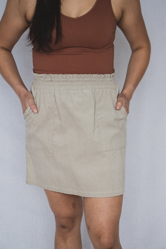 Stone Corduroy Skirt | JQ Clothing Co.