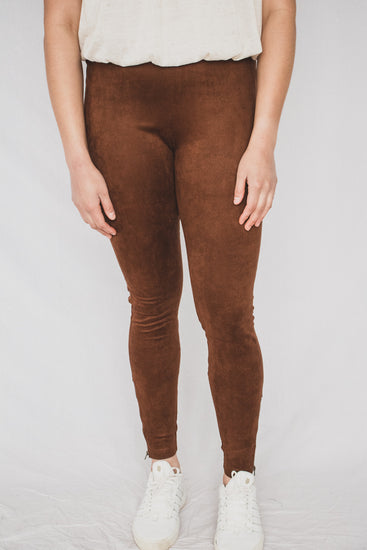 Suede Zippered Legging | JQ Clothing Co.