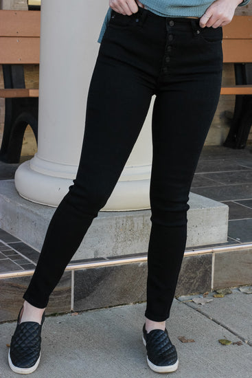 KanCan High Rise Black Skinny Jeans | JQ Clothing Co.