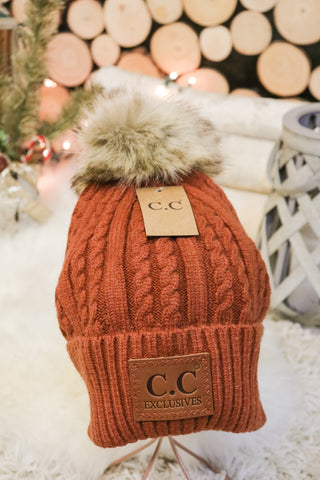 Caroling Fur Pom Beanie | JQ Clothing Co.