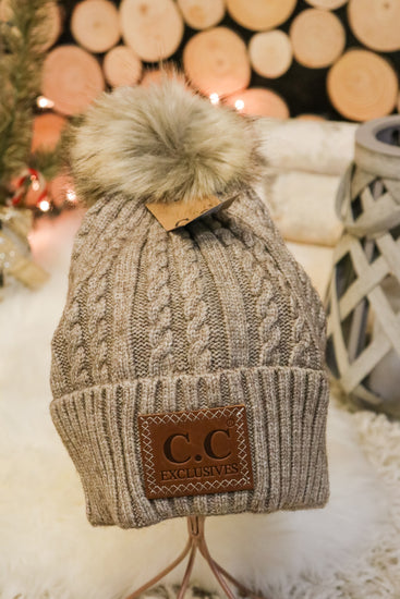 Caroling Fur Pom Beanie | JQ Clothing Co.