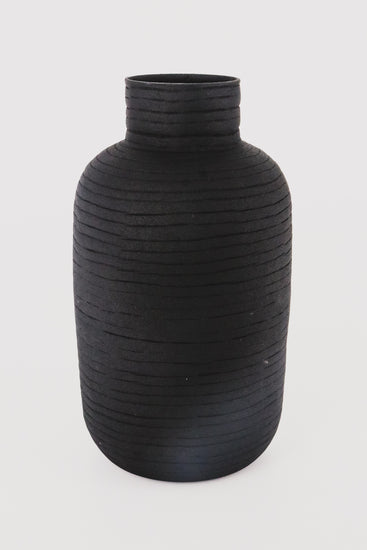 Small Oblong Black Vase | JQ Clothing Co.