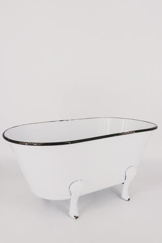 White Enamel Deco Bathtub | JQ Clothing Co.