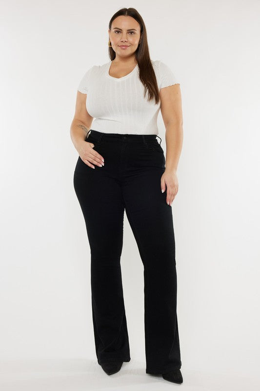 Kancan Kaylynn Curvy Mid Rise Flare Jeans | JQ Clothing Co.