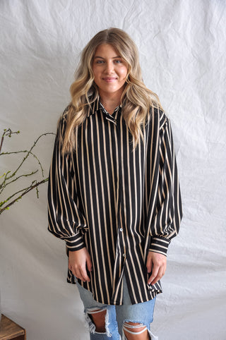 Lock Broken Striped Blouse | JQ Clothing Co.