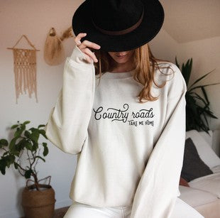 Country Roads Fleece Pullover | JQ Clothing Co.