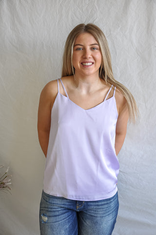 Out Of Office Satin Tank Top | JQ Clothing Co.